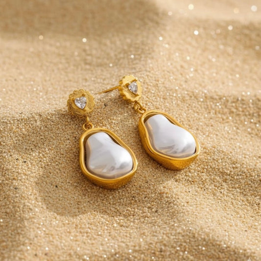 Pearl Whisper Earrings - LUMHARA