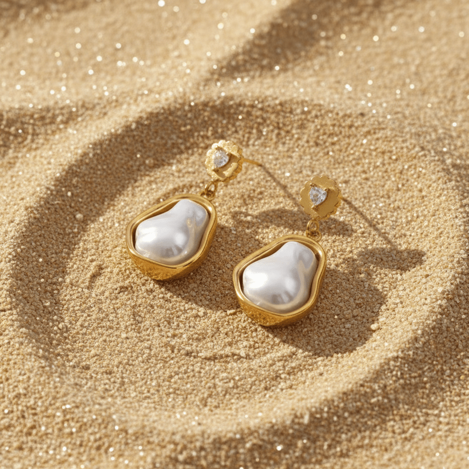 Pearl Whisper Earrings - LUMHARA