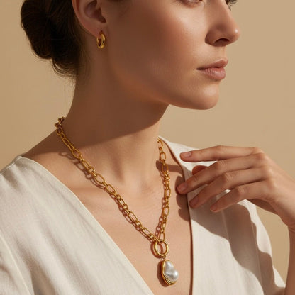 Pearl Whisper Necklace - LUMHARA