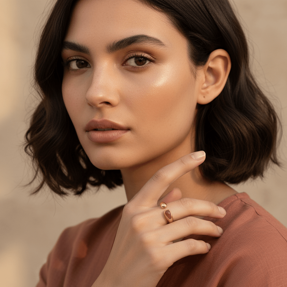 Ring Solenne - Amber - LUMHARA